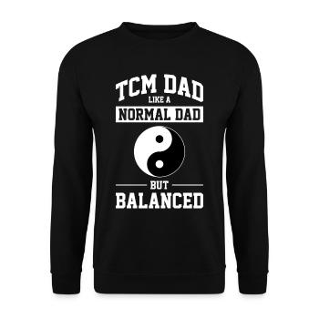 Chi Qi Ying Yang Traditional Chinese Medicine - Unisex Sweatshirt - black - Front - Alina (178cm) & Michal (187cm)