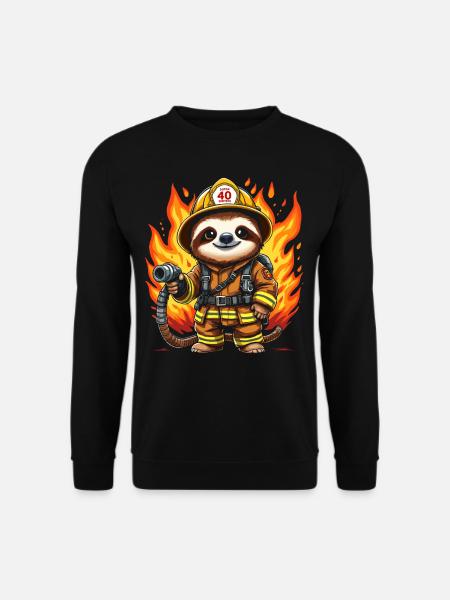 Paresseux de pompier - Sweat-shirt Unisexe - noir