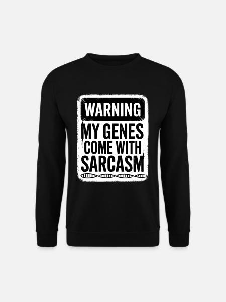 Sarcasm Genes DNA Genetics - Unisex Sweatshirt - black