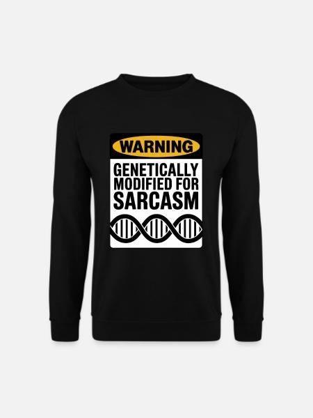 Sarcasm Genes DNA Genetics - Unisex Sweatshirt - black