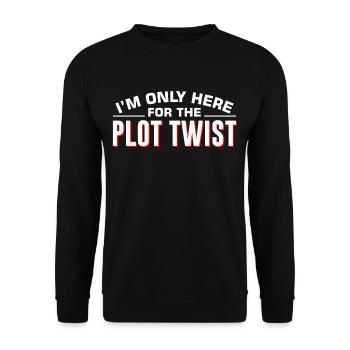Film Kino Filmfan Filmnerd Cineast - Unisex Pullover - Schwarz - Vorne - Alina (178cm) & Michal (187cm)