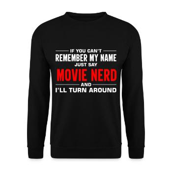 Film Kino Filmfan Filmnerd Cineast - Unisex Pullover - Schwarz - Vorne - Alina (178cm) & Michal (187cm)