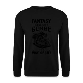 Lesedrache Booktok Buchliebhaber Buchdrache - Unisex Pullover - Schwarz - Vorne - Alina (178cm) & Michal (187cm)