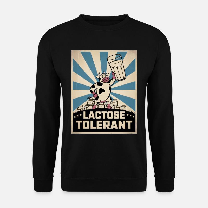 Lactose Tolerant Milk - Unisex Sweatshirt - black