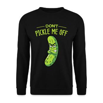 Cornichon à l’aneth Je suis l’un des cornichons - Sweat-shirt Unisexe - noir - Devant - Alina (178cm) & Michal (187cm)
