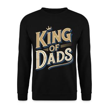 Geschenke Zum Vatertag Für Papa - Unisex Pullover - Schwarz - Vorne - Alina (178cm) & Michal (187cm)