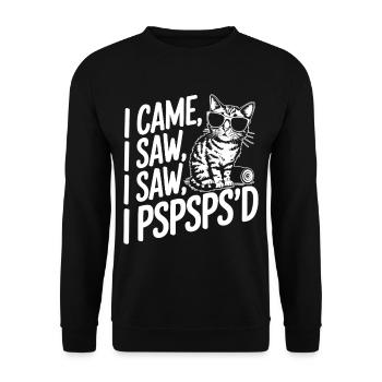 Pickle Pickle Pickle - Unisex Sweatshirt - black - Front - Alina (178cm) & Michal (187cm)