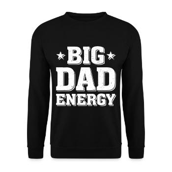 Geschenke Zum Vatertag Für Papa - Unisex Pullover - Schwarz - Vorne - Alina (178cm) & Michal (187cm)
