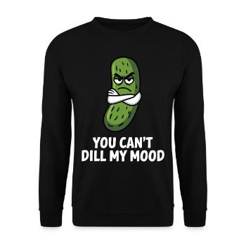 Pickle Pickle Pickle - Unisex Sweatshirt - black - Front - Alina (178cm) & Michal (187cm)