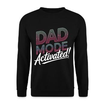 Geschenke Zum Vatertag Für Papa - Unisex Pullover - Schwarz - Vorne - Alina (178cm) & Michal (187cm)