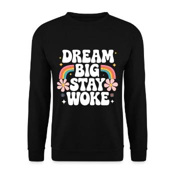 Réveillé - Sweat-shirt Unisexe - noir - Devant - Alina (178cm) & Michal (187cm)