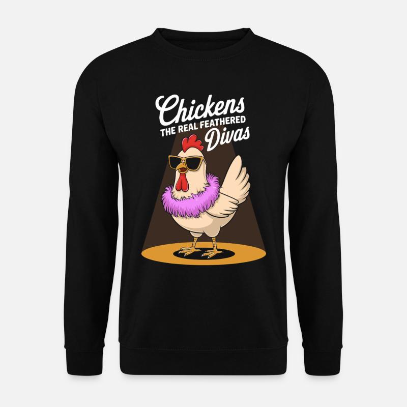 Chicken Chickens - Unisex Sweatshirt - black