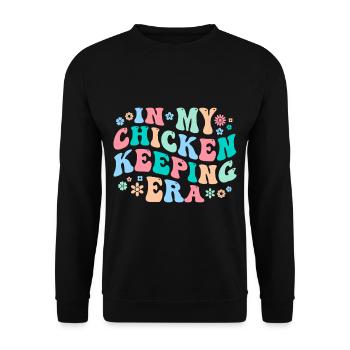 Chicken Chickens - Unisex Sweatshirt - black - Front - Alina (178cm) & Michal (187cm)