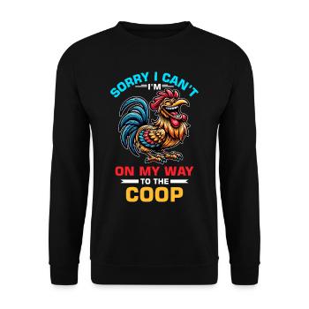 Poulets Poulets - Sweat-shirt Unisexe - noir - Devant - Alina (178cm) & Michal (187cm)