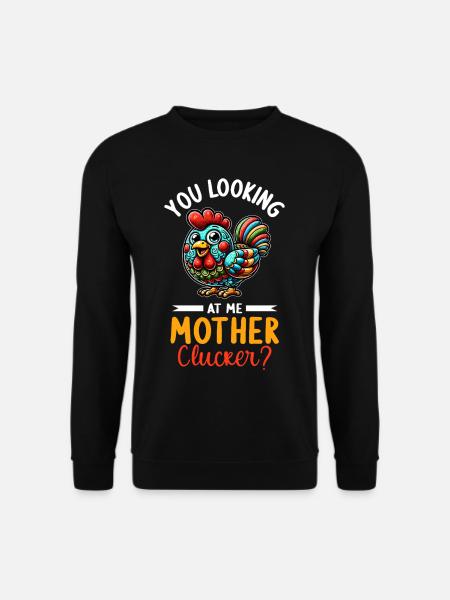 Huhn Hühner - Unisex Pullover - Schwarz