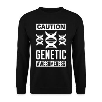 Test ADN génétique Crispr Microbiology - Sweat-shirt Unisexe - noir - Devant - Alina (178cm) & Michal (187cm)