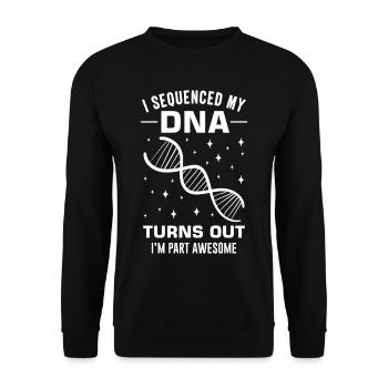 Test ADN génétique Crispr Microbiology - Sweat-shirt Unisexe - noir - Devant - Alina (178cm) & Michal (187cm)
