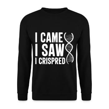 Test ADN génétique Crispr Microbiology - Sweat-shirt Unisexe - noir - Devant - Alina (178cm) & Michal (187cm)