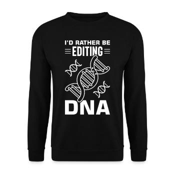 Test ADN génétique Crispr Microbiology - Sweat-shirt Unisexe - noir - Devant - Alina (178cm) & Michal (187cm)