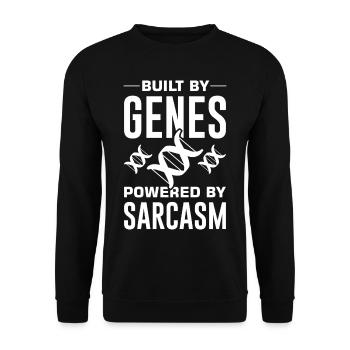 Test ADN génétique Crispr Microbiology - Sweat-shirt Unisexe - noir - Devant - Alina (178cm) & Michal (187cm)