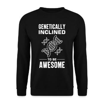 Test ADN génétique Crispr Microbiology - Sweat-shirt Unisexe - noir - Devant - Alina (178cm) & Michal (187cm)