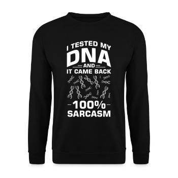 Test ADN génétique Crispr Microbiology - Sweat-shirt Unisexe - noir - Devant - Alina (178cm) & Michal (187cm)