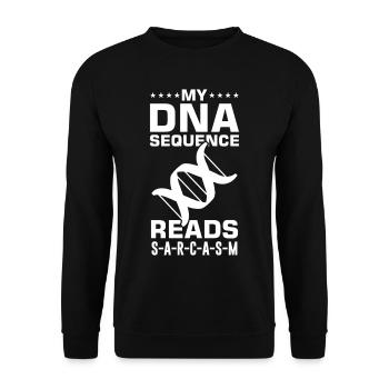 Test ADN génétique Crispr Microbiology - Sweat-shirt Unisexe - noir - Devant - Alina (178cm) & Michal (187cm)