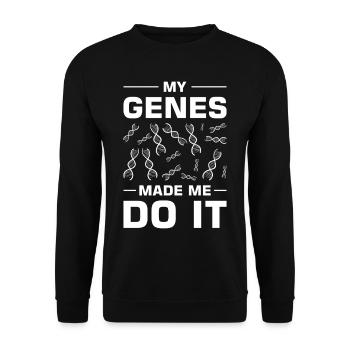 Test ADN génétique Crispr Microbiology - Sweat-shirt Unisexe - noir - Devant - Alina (178cm) & Michal (187cm)
