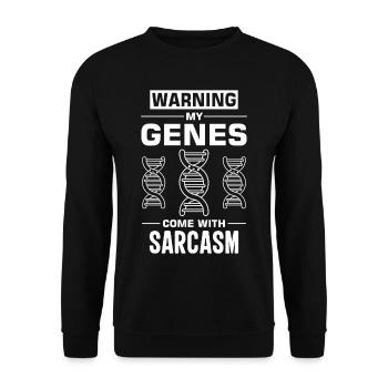 Test ADN génétique Crispr Microbiology - Sweat-shirt Unisexe - noir - Devant - Alina (178cm) & Michal (187cm)