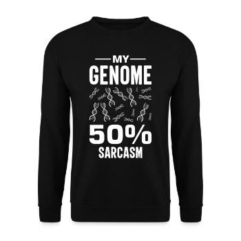 Test ADN génétique Crispr Microbiology - Sweat-shirt Unisexe - noir - Devant - Alina (178cm) & Michal (187cm)