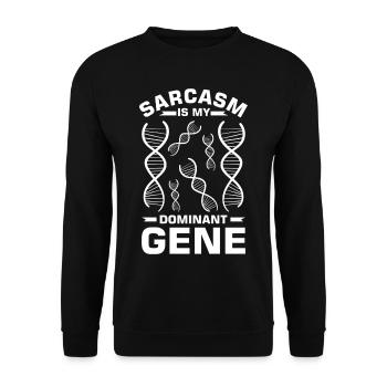 Test ADN génétique Crispr Microbiology - Sweat-shirt Unisexe - noir - Devant - Alina (178cm) & Michal (187cm)