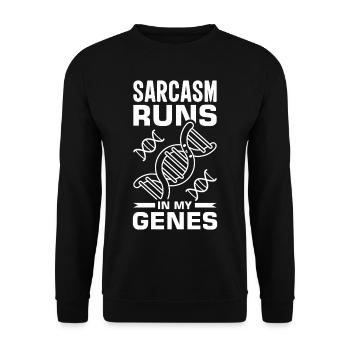 Test ADN génétique Crispr Microbiology - Sweat-shirt Unisexe - noir - Devant - Alina (178cm) & Michal (187cm)