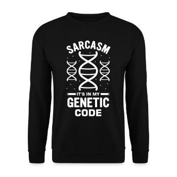 Test ADN génétique Crispr Microbiology - Sweat-shirt Unisexe - noir - Devant - Alina (178cm) & Michal (187cm)