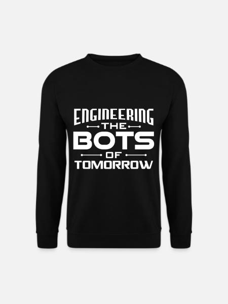 Ai Robotik Geek Tech Humor Roboter - Unisex Pullover - Schwarz
