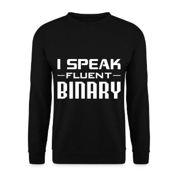 Ai Robotique Geek Tech Humour Robot - Sweat-shirt Unisexe - noir - Devant - Alina (178cm) & Michal (187cm)