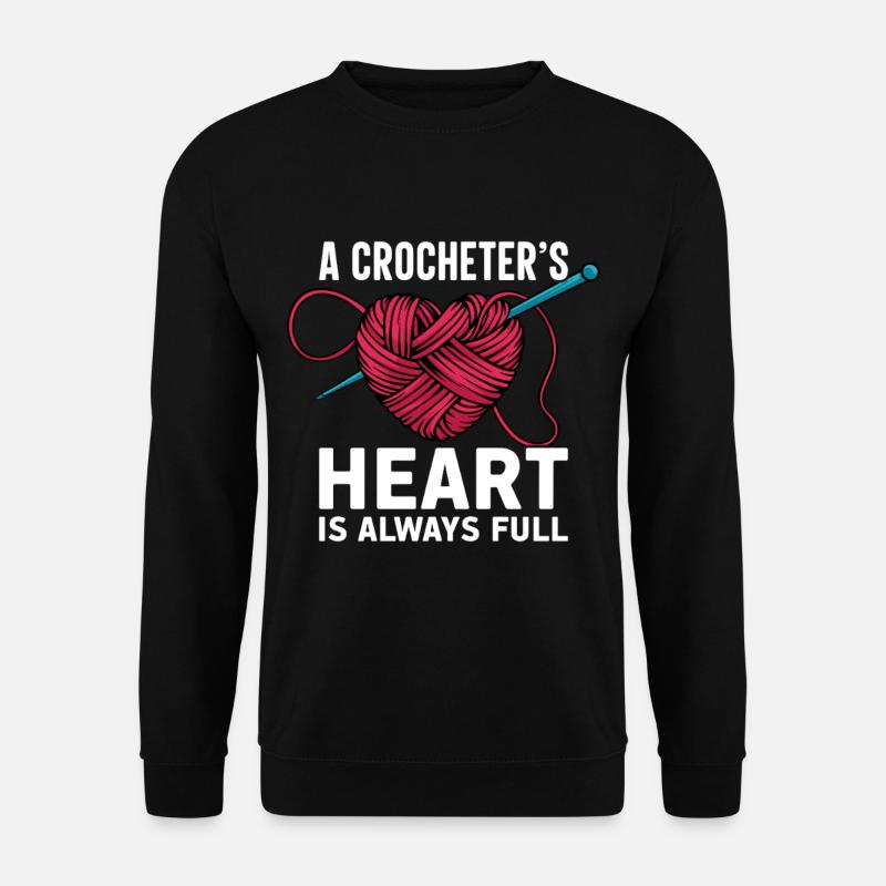 Crochet - Unisex Sweatshirt - black