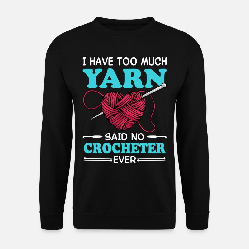 Crochet - Unisex Sweatshirt - black