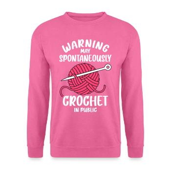 Häkeln - Unisex Pullover - Pink - Vorne