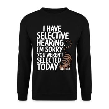 Sarcasm Kitten Cat - Unisex Sweatshirt - black - Front - Alina (178cm) & Michal (187cm)