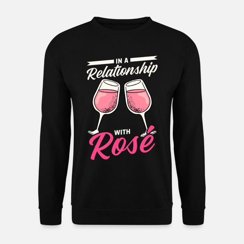 Wine Rosé - Unisex Sweatshirt - black