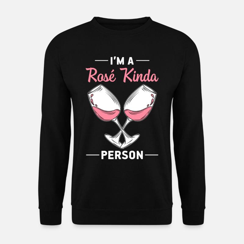 Wine Rosé - Unisex Sweatshirt - black