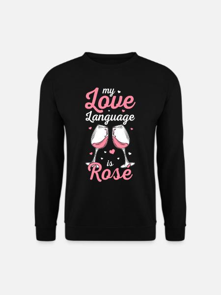 Wine Rosé - Unisex Sweatshirt - black
