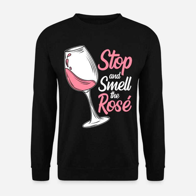Wein Rosé - Unisex Pullover - Schwarz