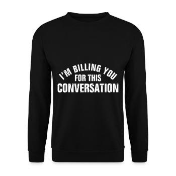 Sarcasm Sarcastic - Unisex Sweatshirt - black - Front - Alina (178cm) & Michal (187cm)