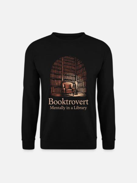 Booktrovert Book Reading - Unisex Sweatshirt - black