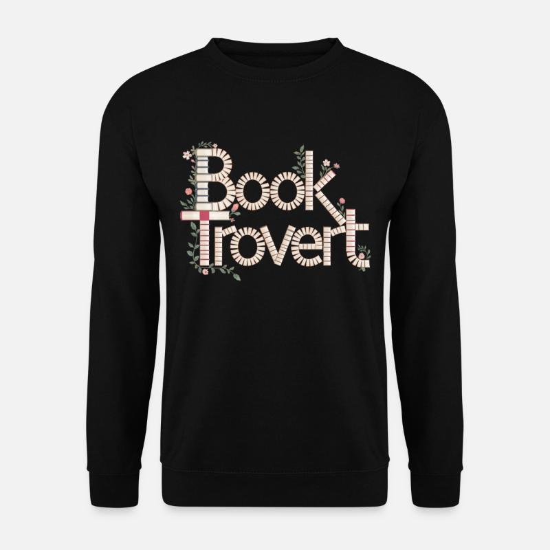 Booktrovert Buch Lesen - Unisex Pullover - Schwarz