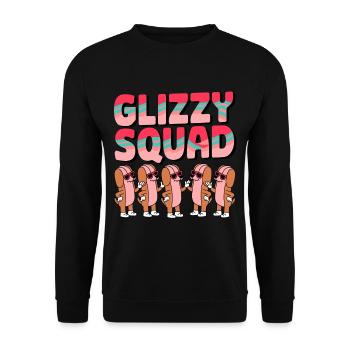 Hot-dog - Sweat-shirt Unisexe - noir - Devant - Alina (178cm) & Michal (187cm)