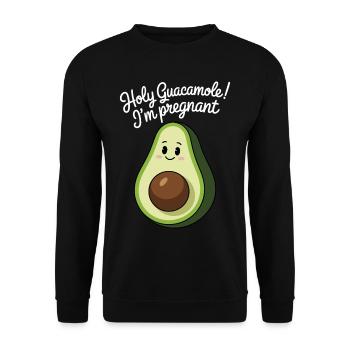 Avocado Maternity - Unisex Sweatshirt - black - Front - Alina (178cm) & Michal (187cm)