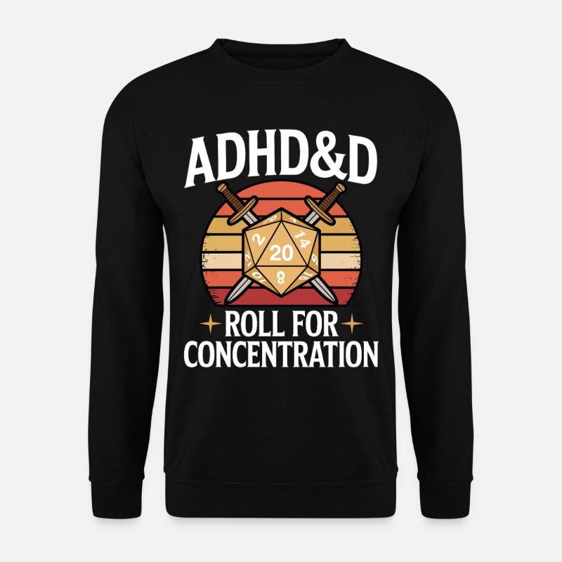 Adhs RPG - Unisex Pullover - Schwarz