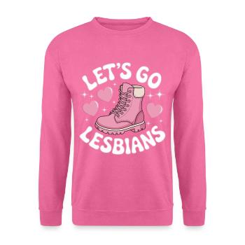 Let’s Go Lesbiennes Lesbienne - Sweat-shirt Unisexe - rose - Devant